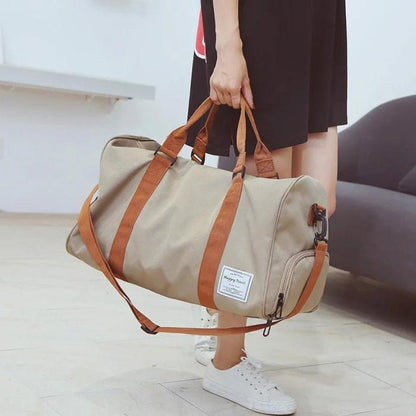 35L Travel Bag for Weekend Getaways with Shoe Pocket and Shoulder Strap