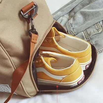 35L Travel Bag for Weekend Getaways with Shoe Pocket and Shoulder Strap
