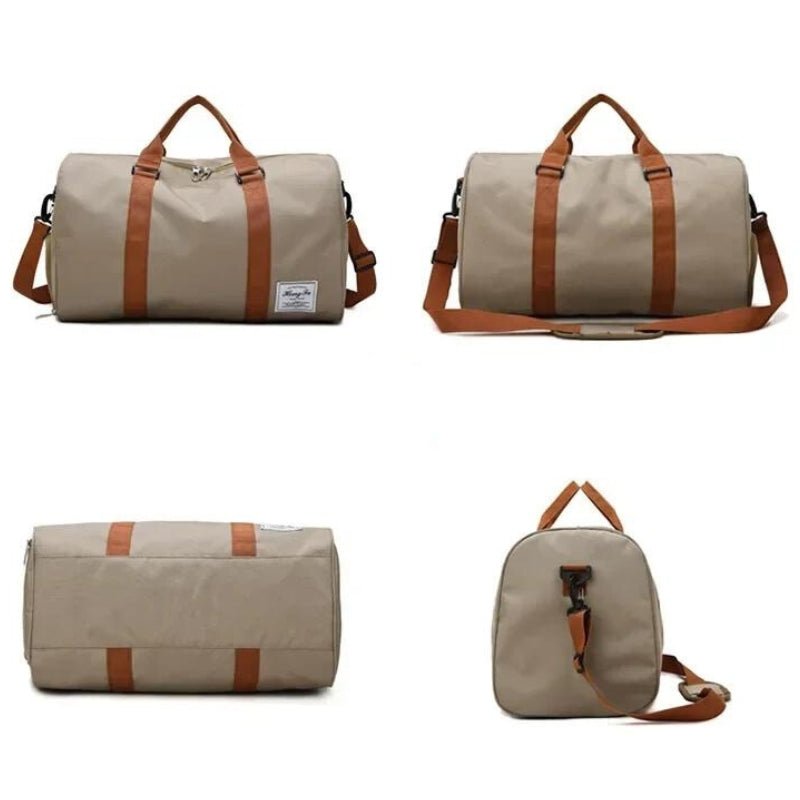 35L Travel Bag for Weekend Getaways with Shoe Pocket and Shoulder Strap