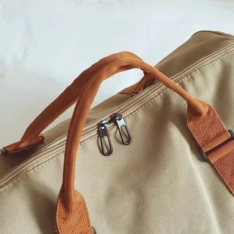 35L Travel Bag for Weekend Getaways with Shoe Pocket and Shoulder Strap
