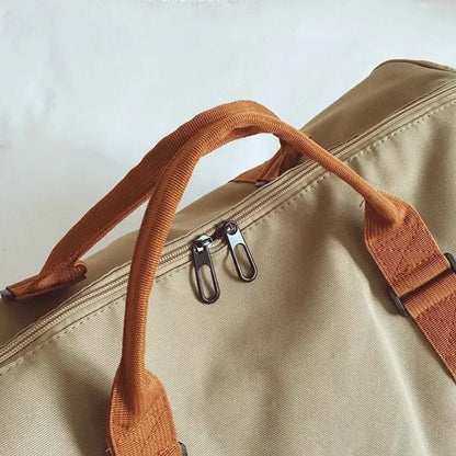 35L Travel Bag for Weekend Getaways with Shoe Pocket and Shoulder Strap