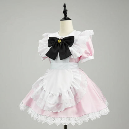 Plus Size Enchanting Maid Costume Dress for Halloween Festivities