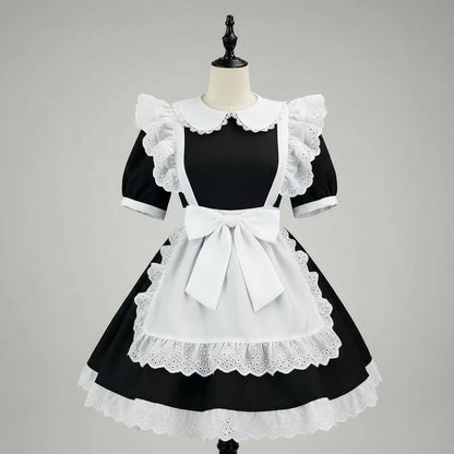 Plus Size Enchanting Maid Costume Dress for Halloween Festivities
