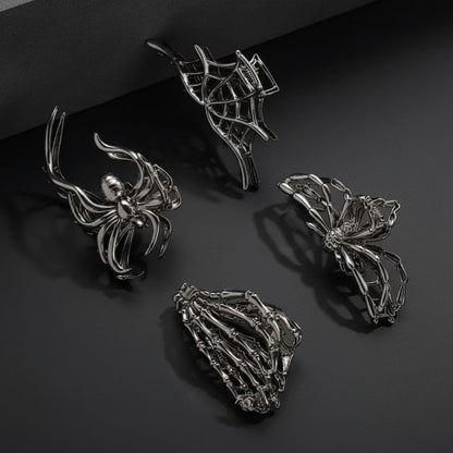 Gothic-Inspired Halloween Hair Clips with Spooky Design Elements