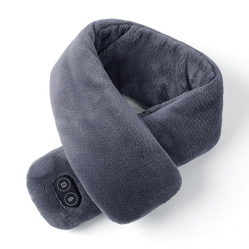 Luxurious Heated Neck Wrap with Soft Fleece & Massage Comfort