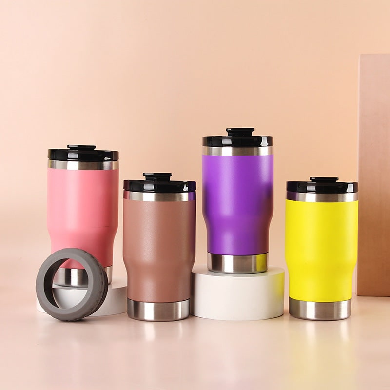 Elegant Insulated Travel Tumbler with Leak-Resistant Lid
