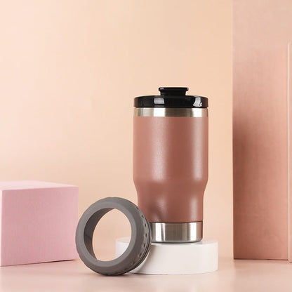 Elegant Insulated Travel Tumbler with Leak-Resistant Lid