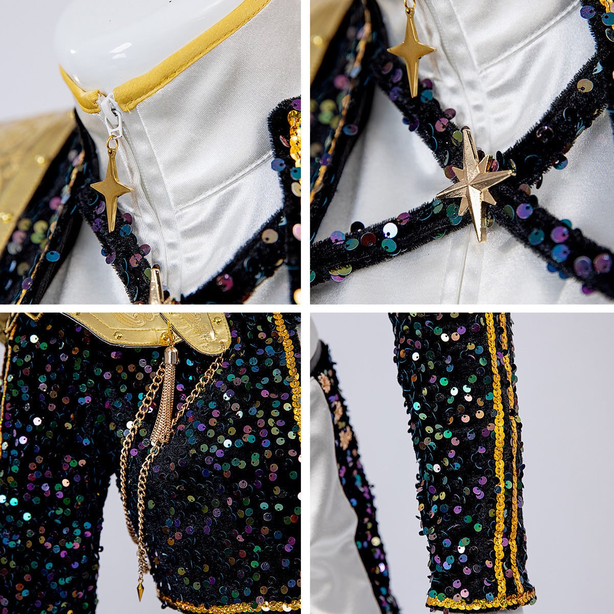 Shimmering Dance Ensemble for Women: Crop Top, Shorts & Belt Set