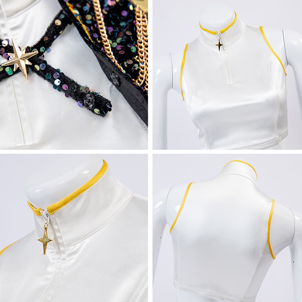 Shimmering Dance Ensemble for Women: Crop Top, Shorts & Belt Set