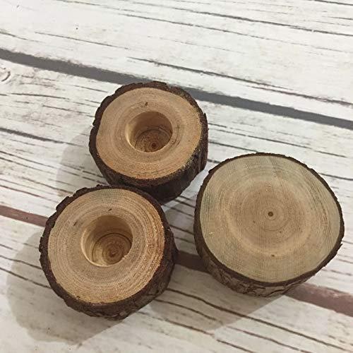 Rustic Charm Candle Holder Trio for Taper and Pillar Candles