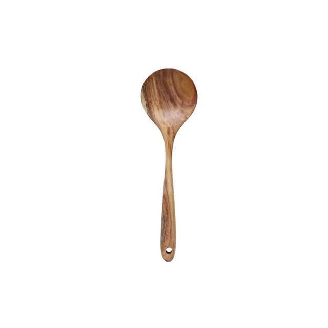 Kitchen Utensil Set Made of Teak Wood