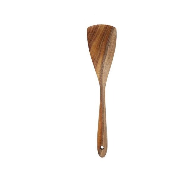 Kitchen Utensil Set Made of Teak Wood