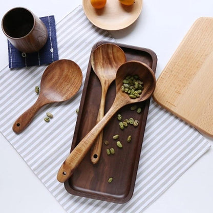 Kitchen Utensil Set Made of Teak Wood