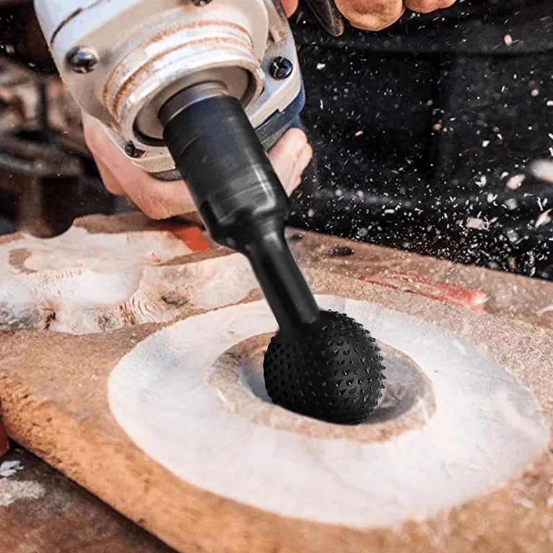 Precision Sphere Wood Shaper for Angle Grinders – Rapid Material Removal