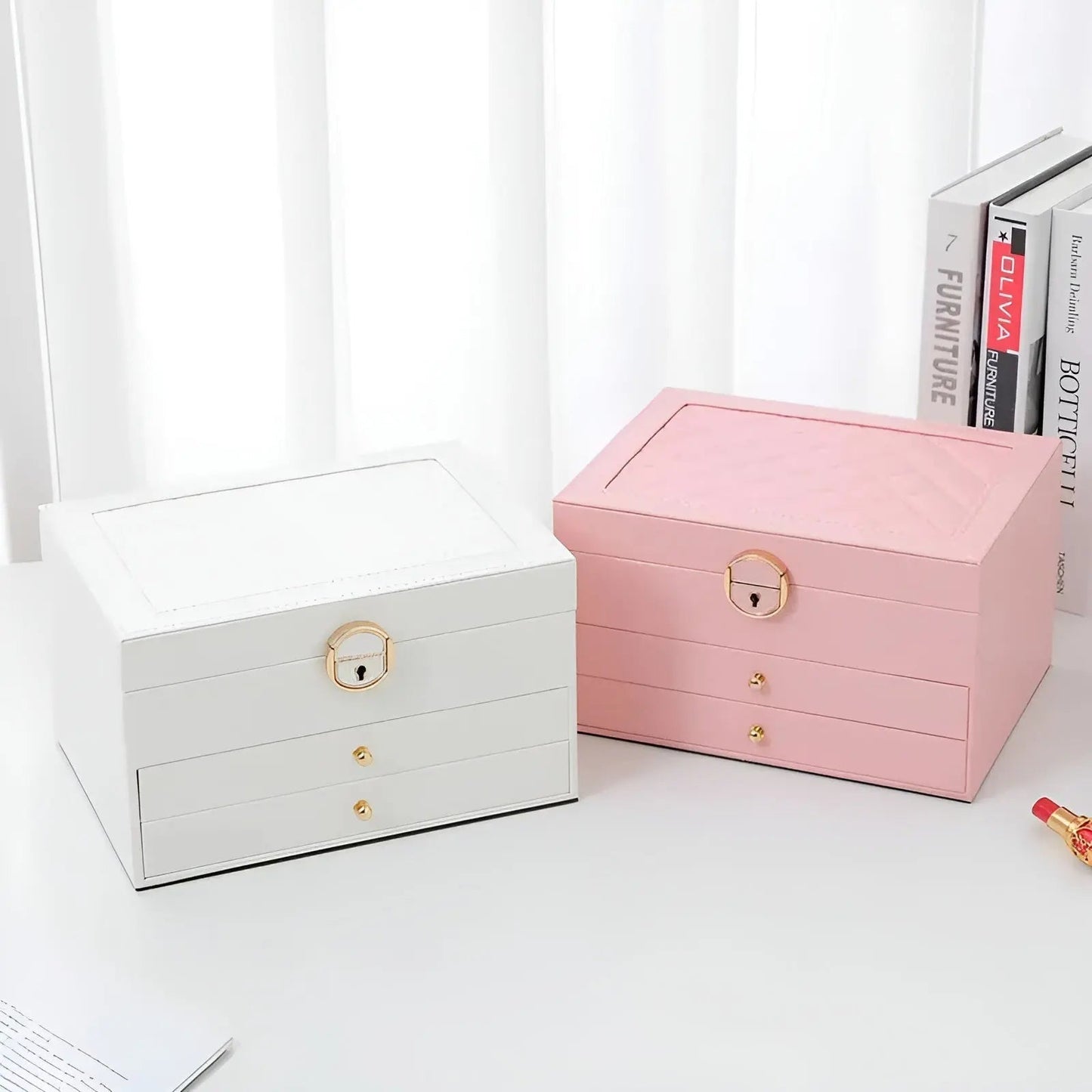 Luxury Jewelry Organizer – Elegant Storage Box for Accessories