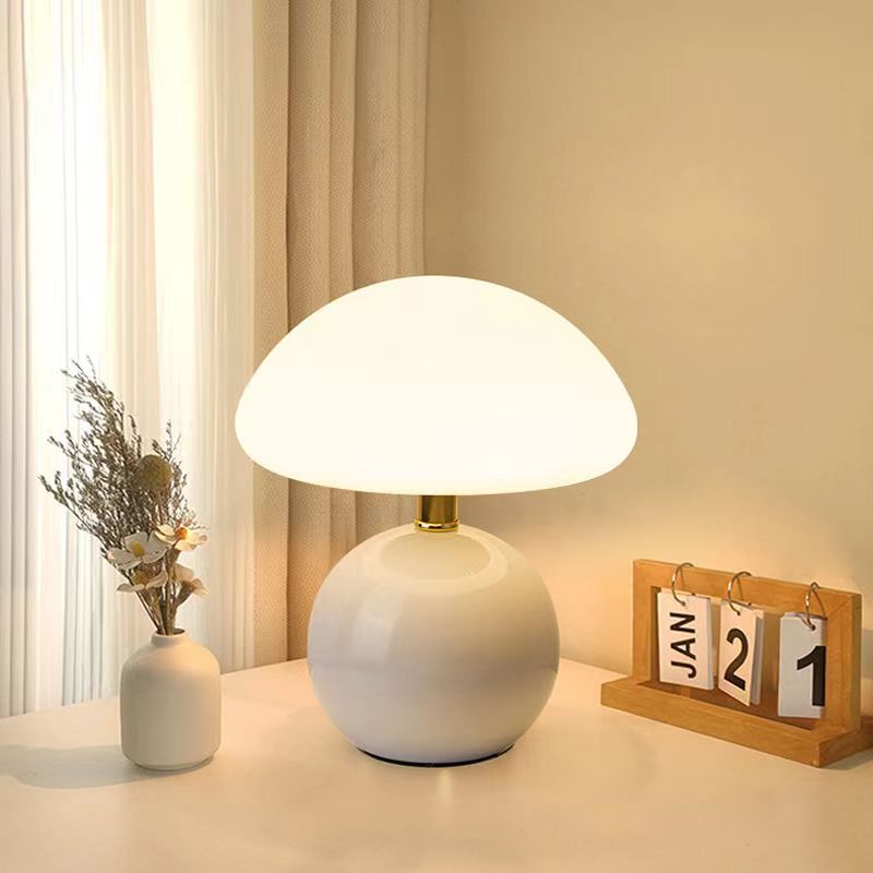 Ceramic Table Lamp with French Cream Finish