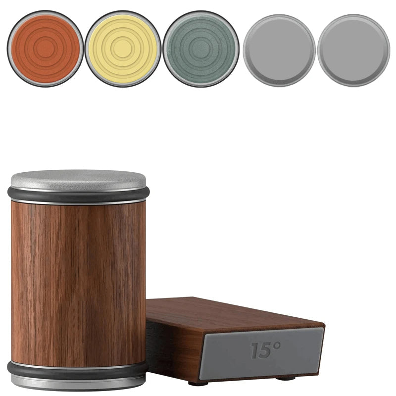 2-in-1 Magnetic Knife Holder and Dual-Angle Rolling Sharpener