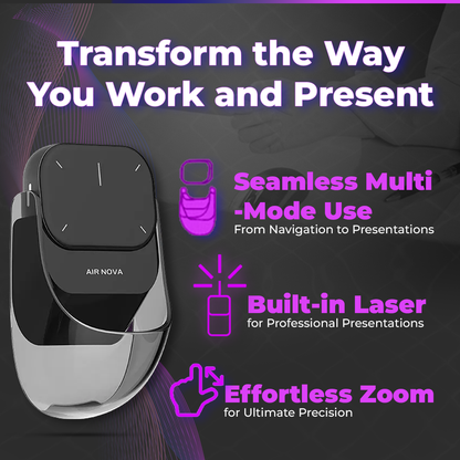 Wireless Touchpad and Laser Pointer - Bluetooth Air Mouse for Seamless Control