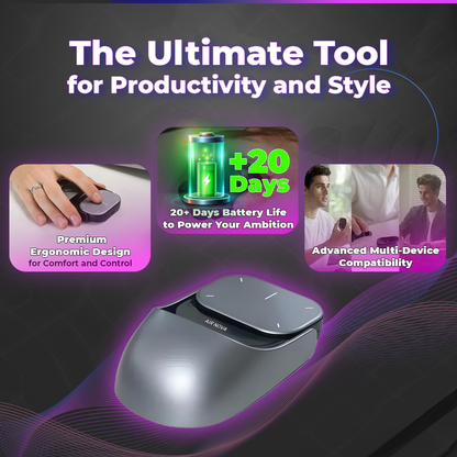 Wireless Touchpad and Laser Pointer - Bluetooth Air Mouse for Seamless Control