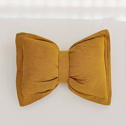 Chic Bow Accent Pillow for Cozy Spaces