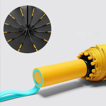 Large Folding Umbrella with 72 Bones – Windproof UV Rain Protection