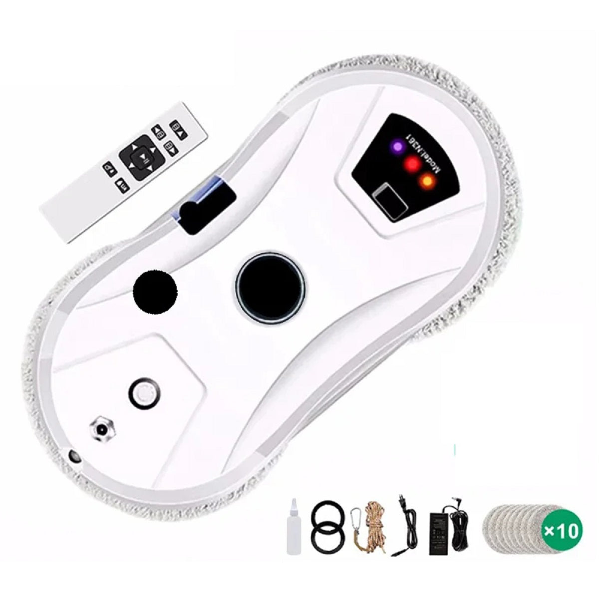 Automatic Window Cleaning Robot with Smart Water Spray and Anti-Drop Feature