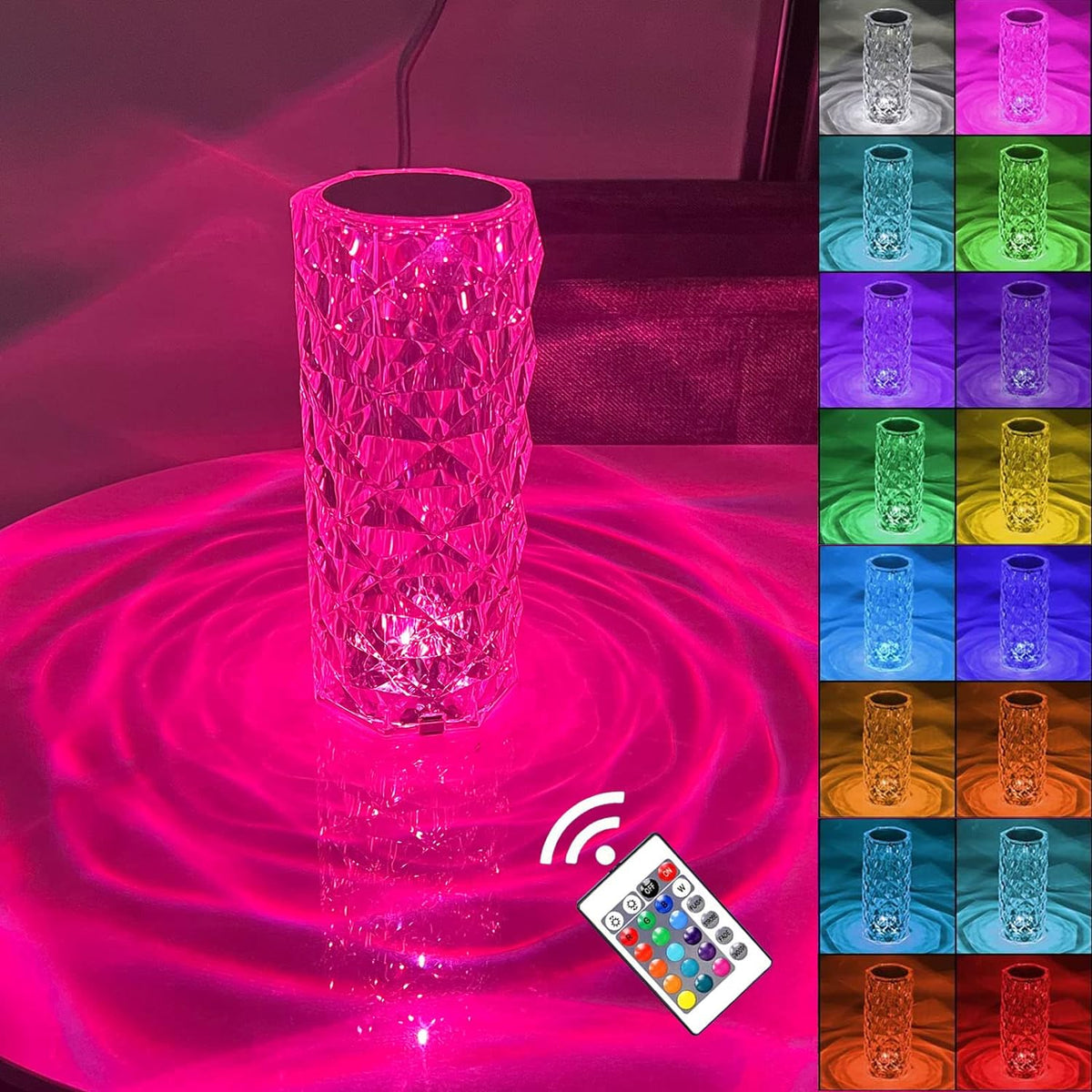 Enchanting Touch Lamp | 16 Vibrant Color Settings for Every Mood