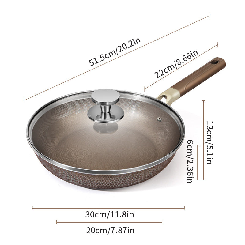 Non-Stick Coated Stainless Steel Skillet