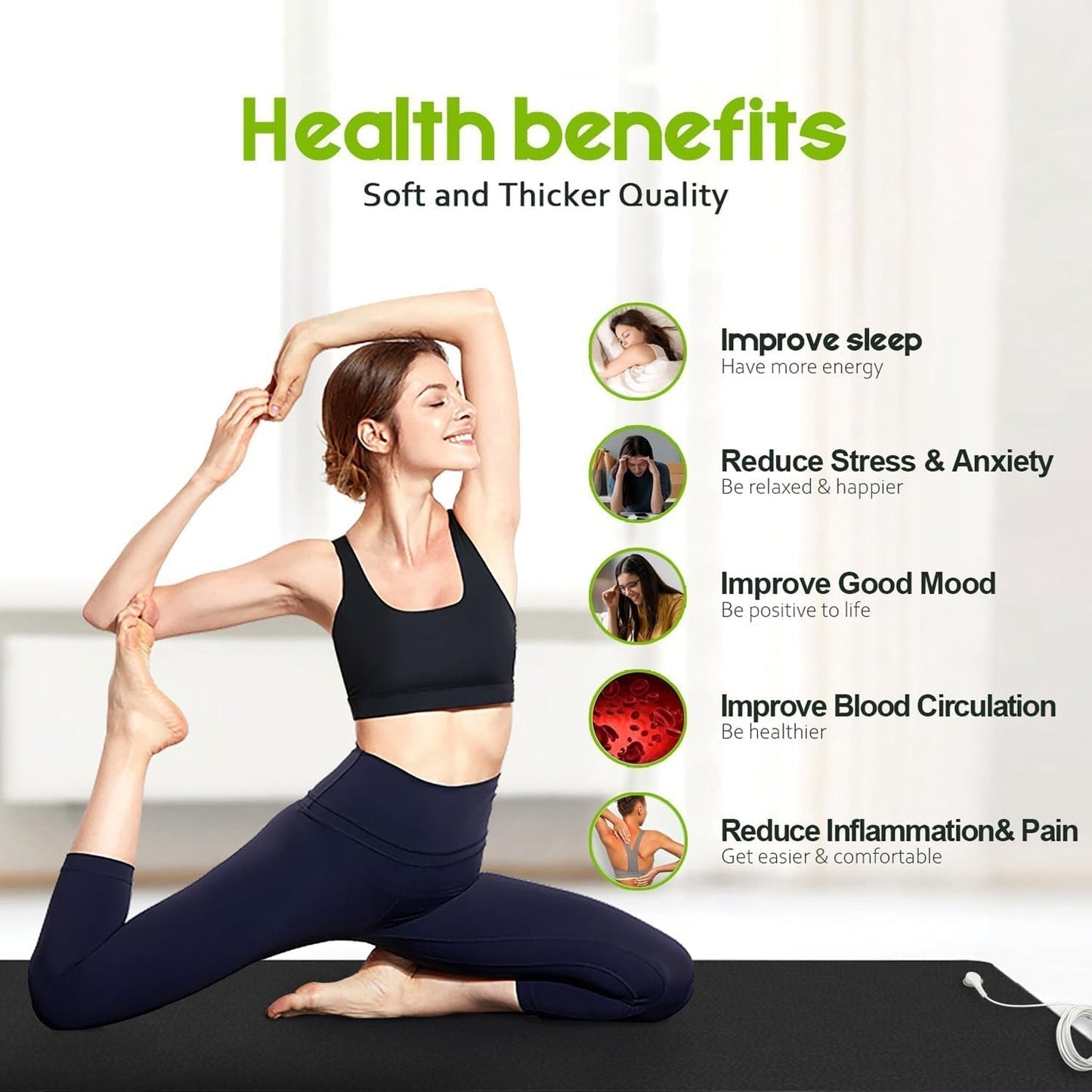 Comfortable Non-Slip Yoga Mat for Exercise and Fitness