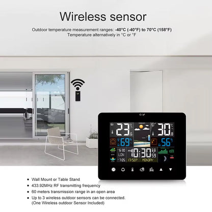 Wireless Weather Station for Home with IP65 Rated Outdoor Sensor