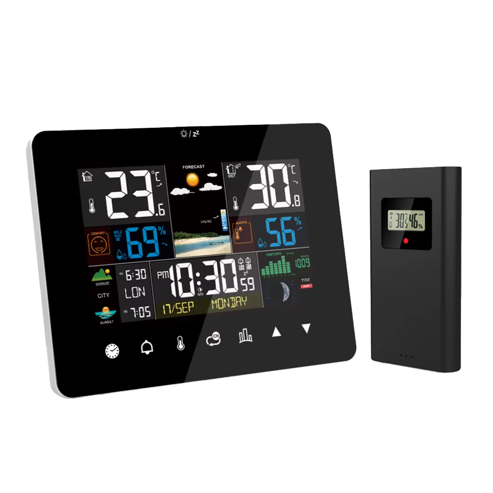 Wireless Weather Station for Home with IP65 Rated Outdoor Sensor