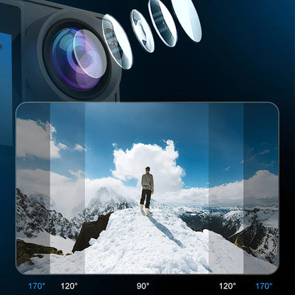 5K Ultra-HD Action Camera for Skiing and Outdoor Adventures