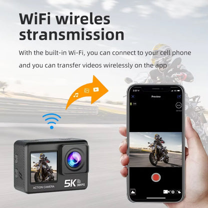 5K Ultra-HD Action Camera for Skiing and Outdoor Adventures