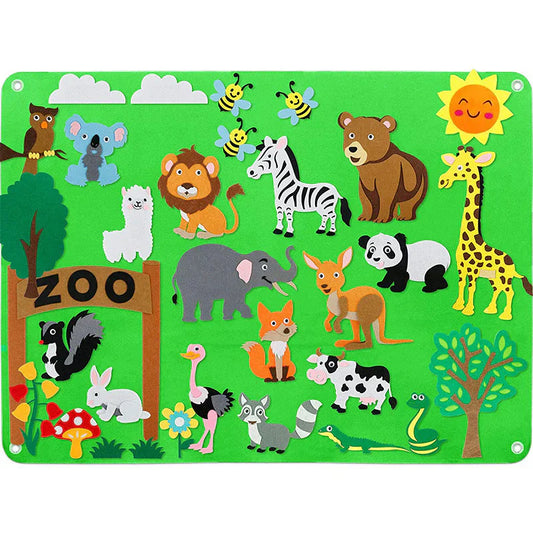 Educational Felt Playsets Inspired by Montessori Principles