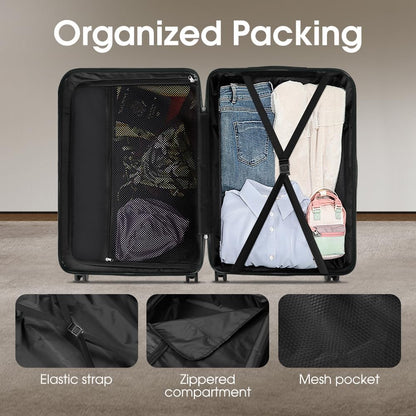 Hard Shell Suitcase with Spinner Wheels and TSA Lock