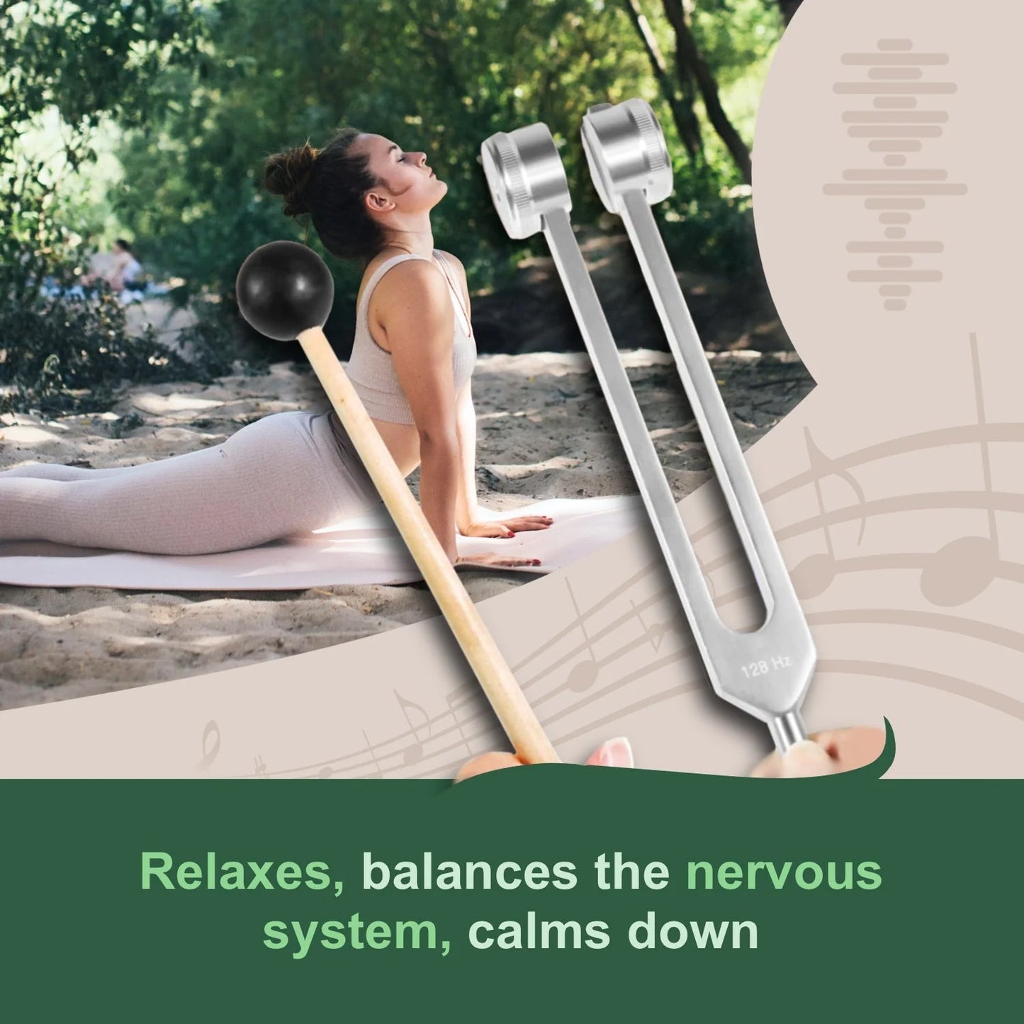 128Hz Tuning Fork for Targeted Vibration Therapy